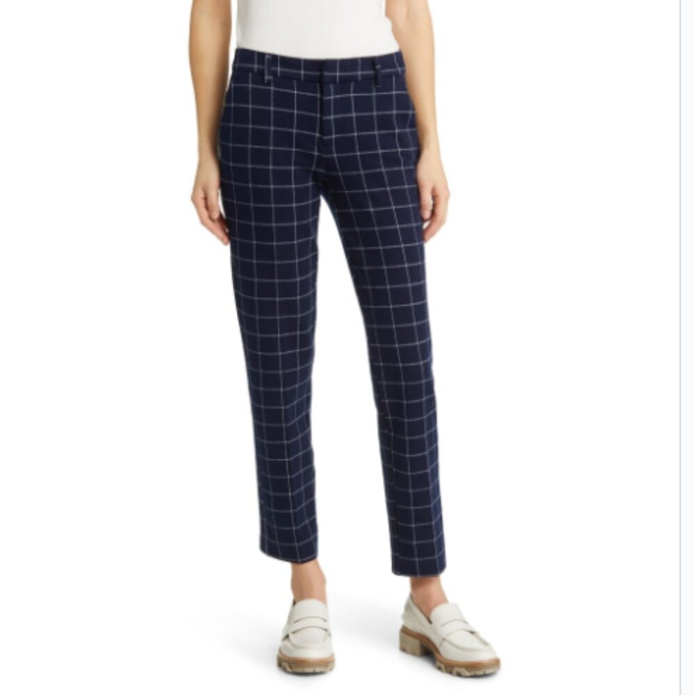 Liverpool Los Angeles Kelsey Knit Plaid Trouser